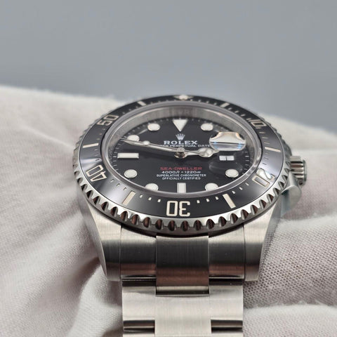 2023 FULL SET Rolex Sea-Dweller Black Red Letters Stainless Steel 43mm 126600