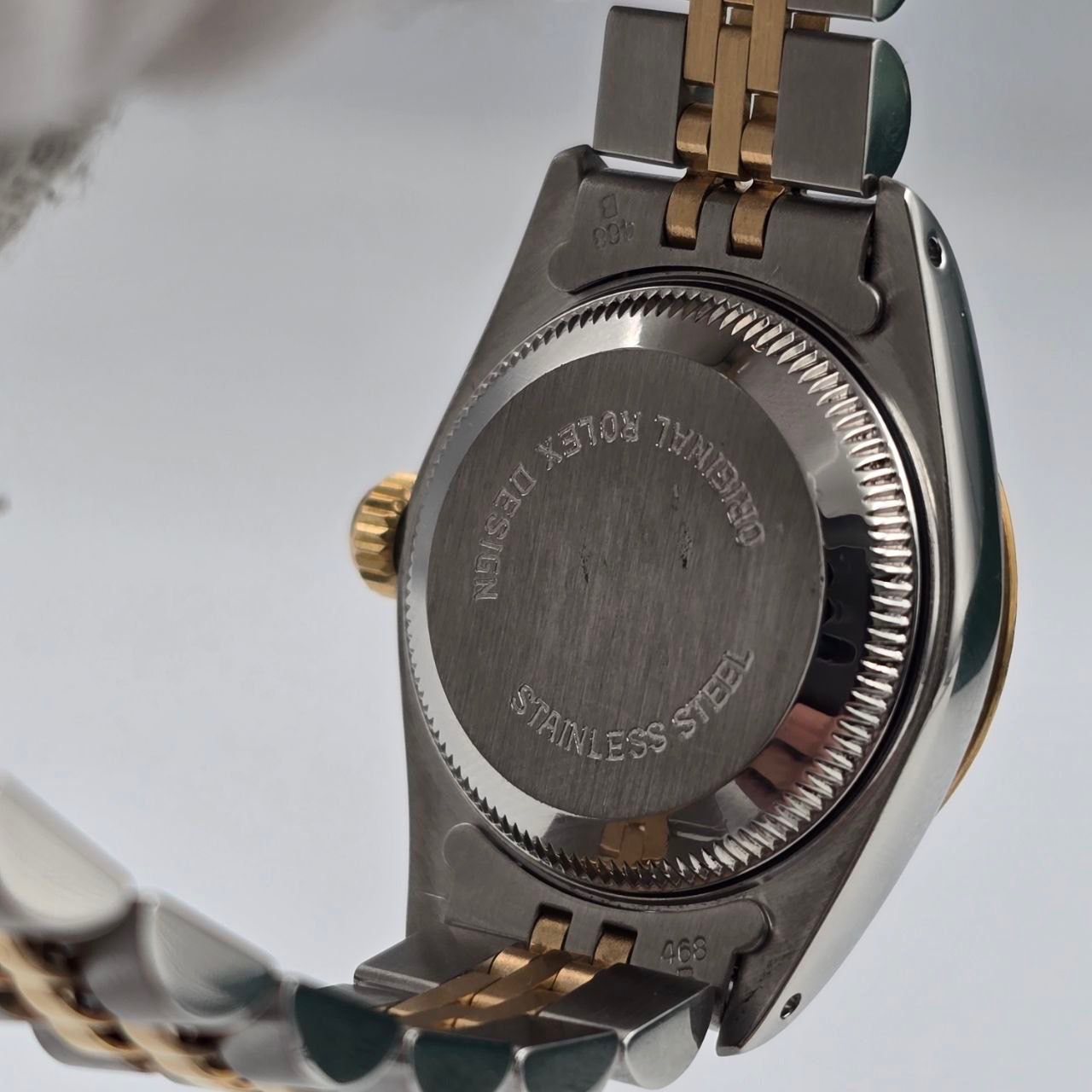 1990 Rolex Lady-Datejust Two Tone Jubilee Champagne Diamond Dial 26mm 69173