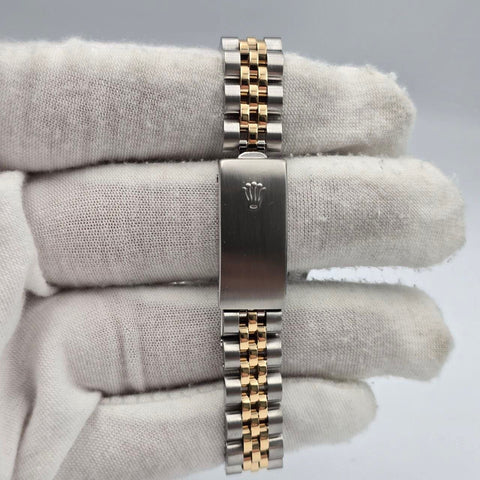 1990 Rolex Lady-Datejust Two Tone Jubilee Champagne Diamond Dial 26mm 69173