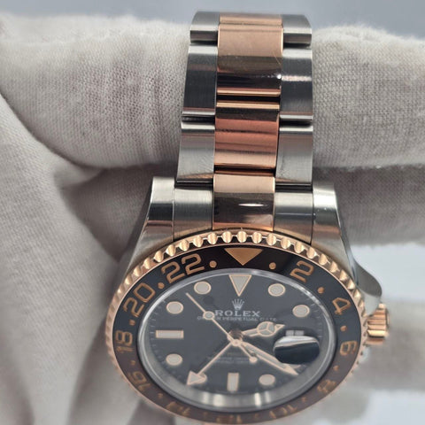 2021 Rolex GMT-Master II Rootbeer Two Tone Rose Gold Ceramic 40mm 126711CHNR