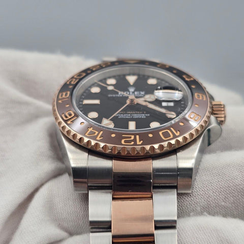 2021 Rolex GMT-Master II Rootbeer Two Tone Rose Gold Ceramic 40mm 126711CHNR
