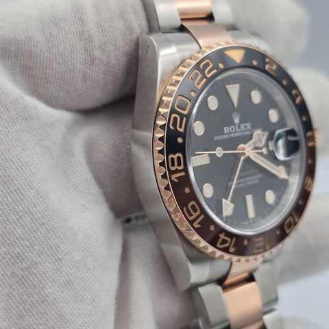 2021 Rolex GMT-Master II Rootbeer Two Tone Rose Gold Ceramic 40mm 126711CHNR
