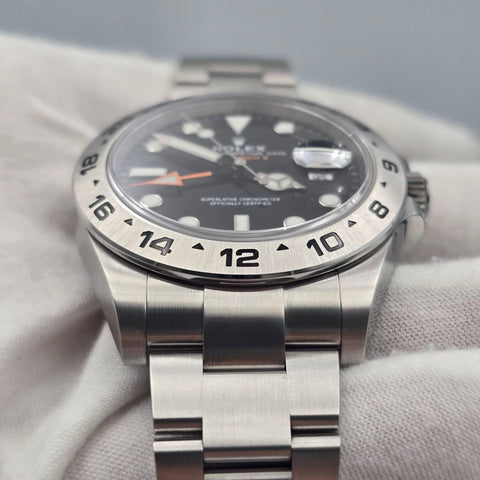 2019 FULL SET Rolex Explorer II Black Dial Orange Hand Stainless Steel 42mm 216570