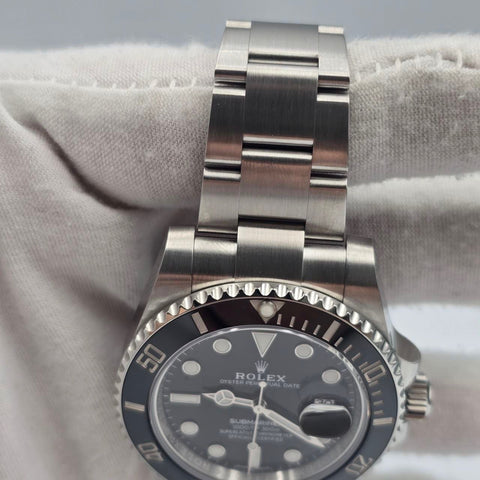 2020 FULL SET Rolex Submariner Date Black Dial Ceramic Steel Oyster 40mm 116610LN