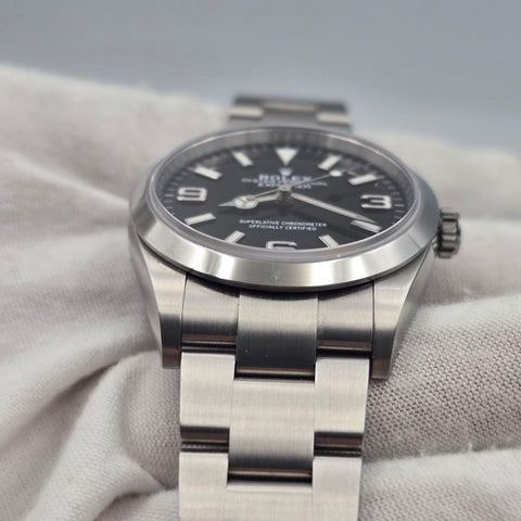 2025 FULL SET Rolex Explorer Black Dial Stainless Steel 36mm 124270