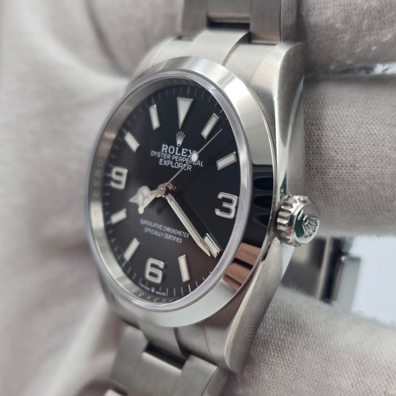 2025 FULL SET Rolex Explorer Black Dial Stainless Steel 36mm 124270