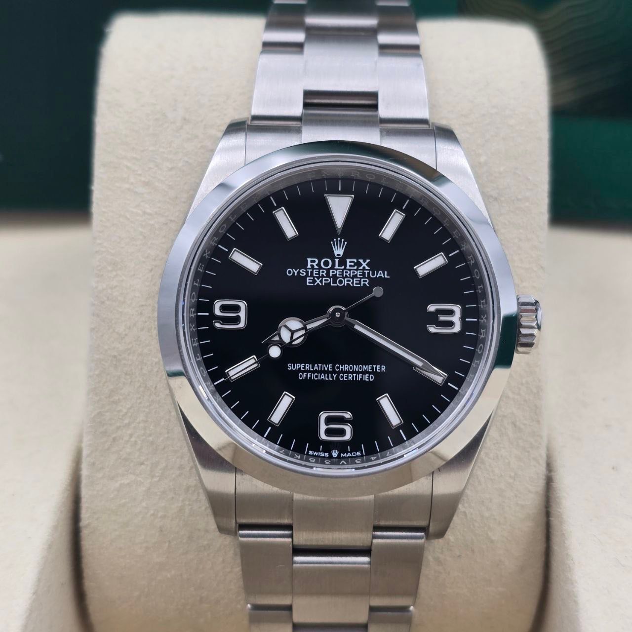 2025 FULL SET Rolex Explorer Black Dial Stainless Steel 36mm 124270