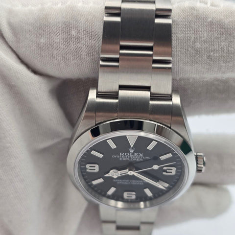 2025 FULL SET Rolex Explorer Black Dial Stainless Steel 36mm 124270