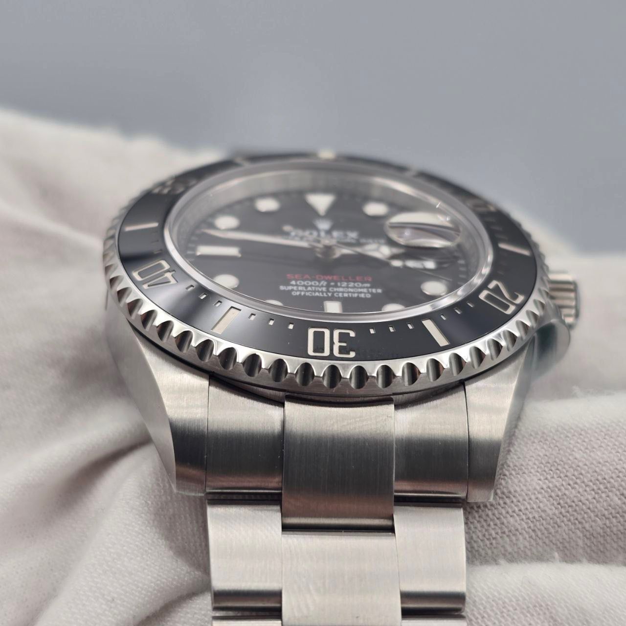 2019 FULL SET Rolex Sea-Dweller Black Dial Red Letters Stainless Steel 43mm 126600