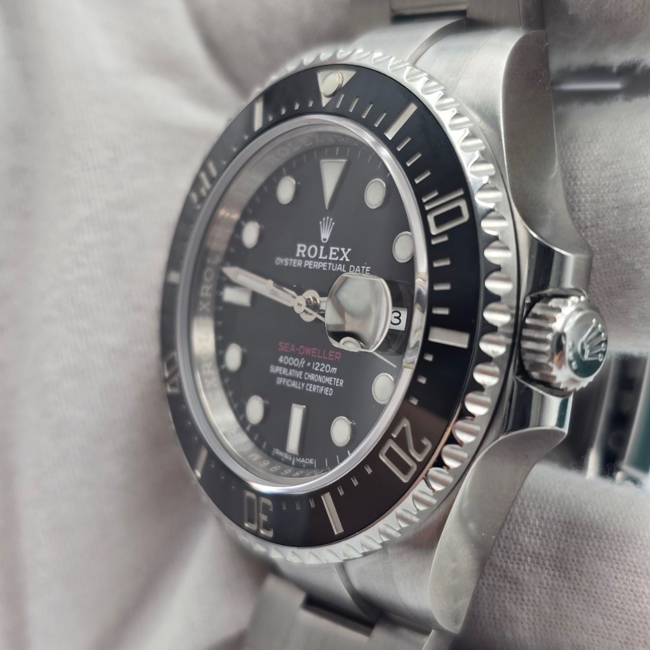 2019 FULL SET Rolex Sea-Dweller Black Dial Red Letters Stainless Steel 43mm 126600