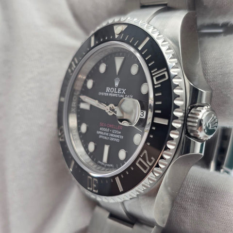 2019 FULL SET Rolex Sea-Dweller Black Dial Red Letters Stainless Steel 43mm 126600