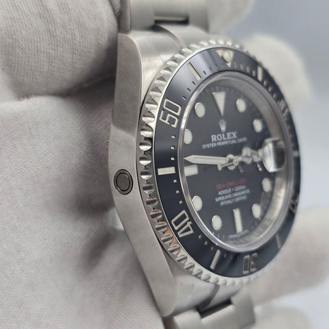 2019 FULL SET Rolex Sea-Dweller Black Dial Red Letters Stainless Steel 43mm 126600