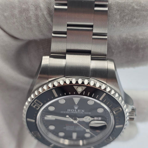 2019 FULL SET Rolex Sea-Dweller Black Dial Red Letters Stainless Steel 43mm 126600
