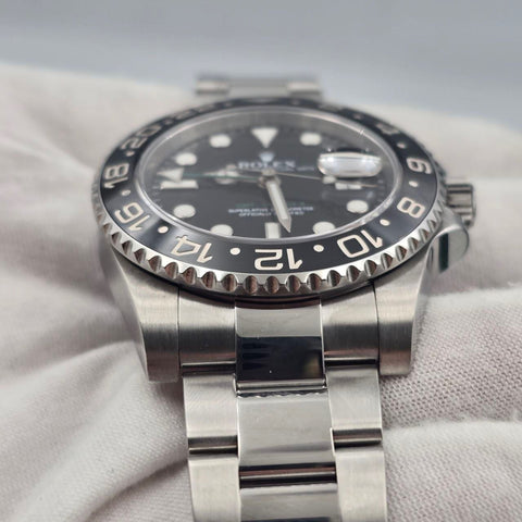 2013 FULL SET Rolex GMT-Master II Green Arrow Steel Ceramic 40mm 116710LN