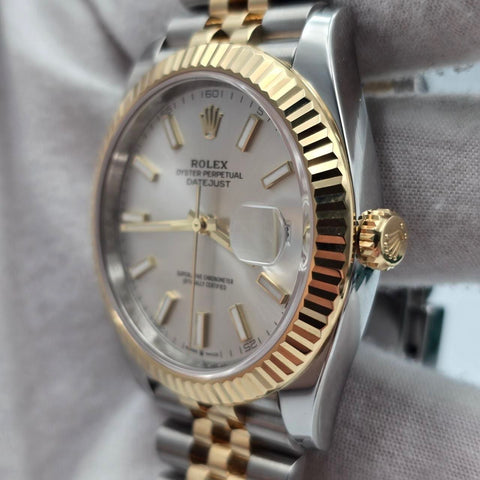2025 FULL SET Rolex Datejust 41mm Two Tone Silver Dial Jubilee 126333