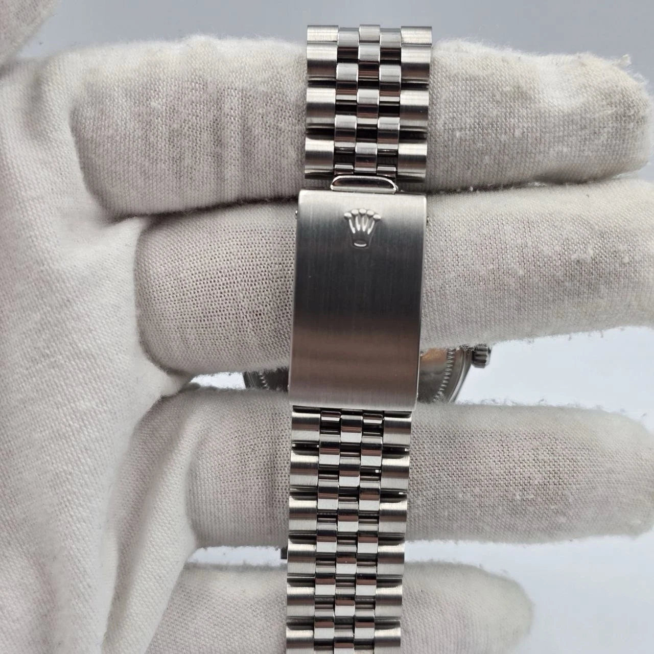 Rolex Datejust 36mm Oyster Perpetual 18k White Gold Steel Silver Dial 16014
