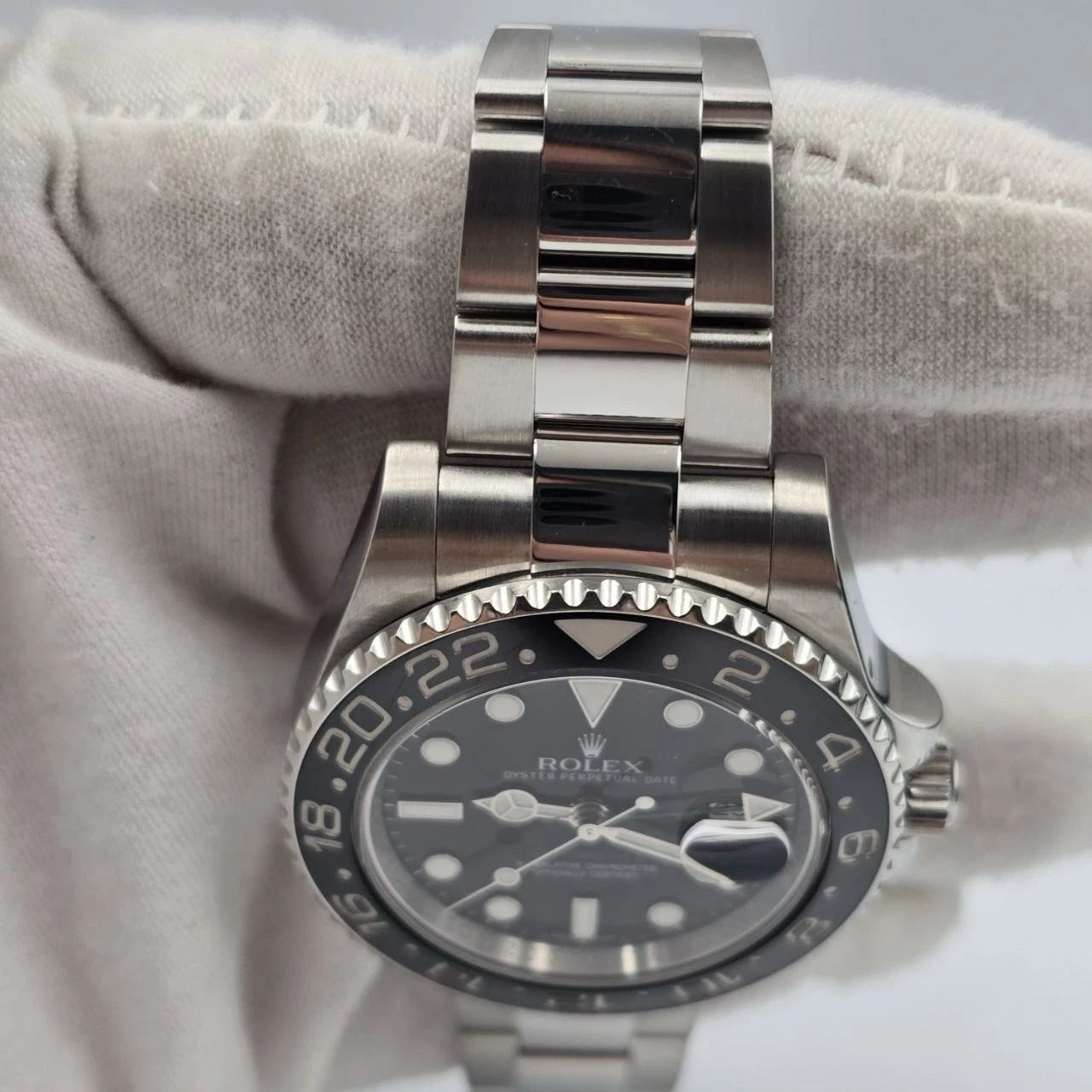 2014 PAPERS Rolex GMT Master II 116710LN Steel Ceramic "Green Arrow" 40mm BOX