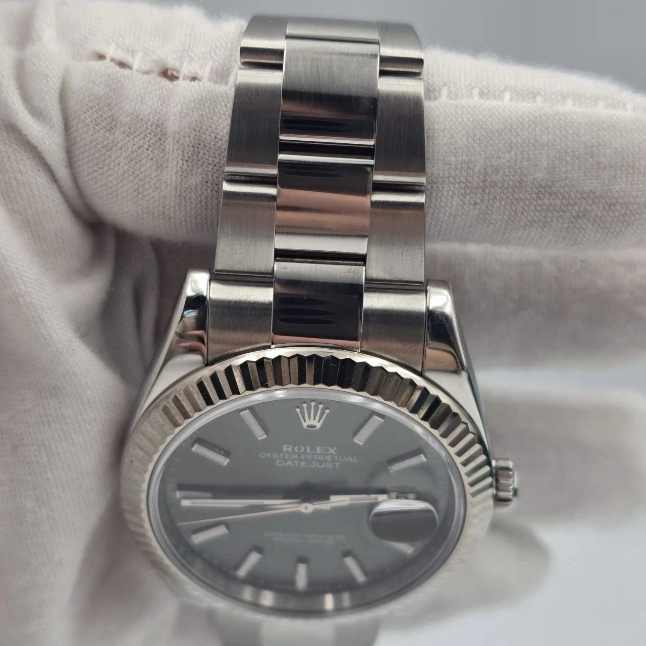 2021 PAPERS Rolex Datejust 41mm 126334 Steel Oyster Rhodium Gray BOX + 2025 RSC