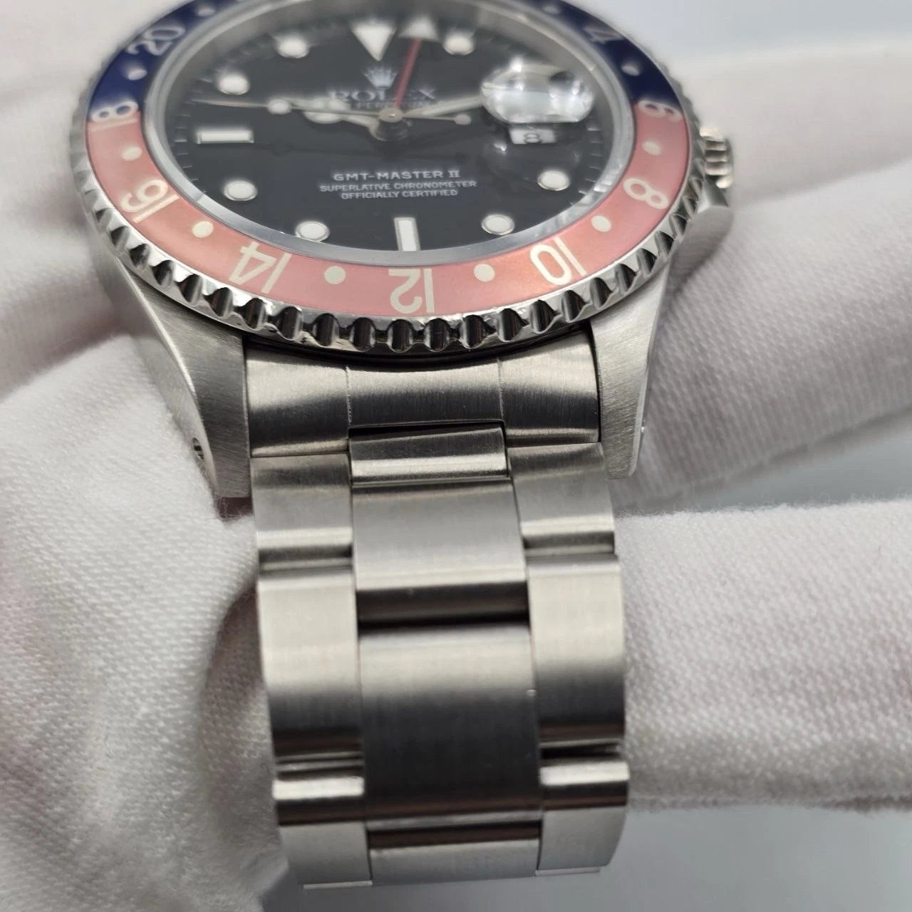 Rolex GMT-Master II Pepsi Stainless Steel Red Blue Faded Bezel Oyster 16710