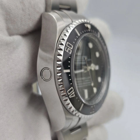 2012 PAPERS Rolex Sea-Dweller Deepsea 44mm Black Ceramic Steel Dive Watch 116660