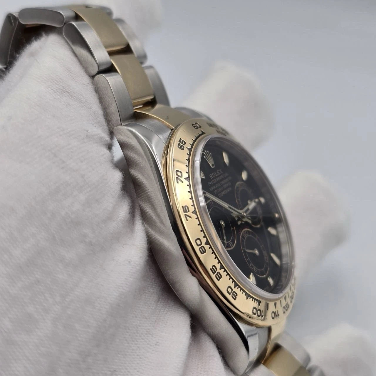 2019 PAPERS Rolex Daytona Black Dial 18K Yellow Gold Steel 116503 BOX