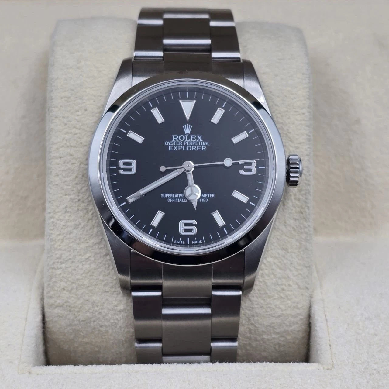 2001 Rolex Explorer I 114270 Men's Automatic 36mm Steel Black Dial Watch