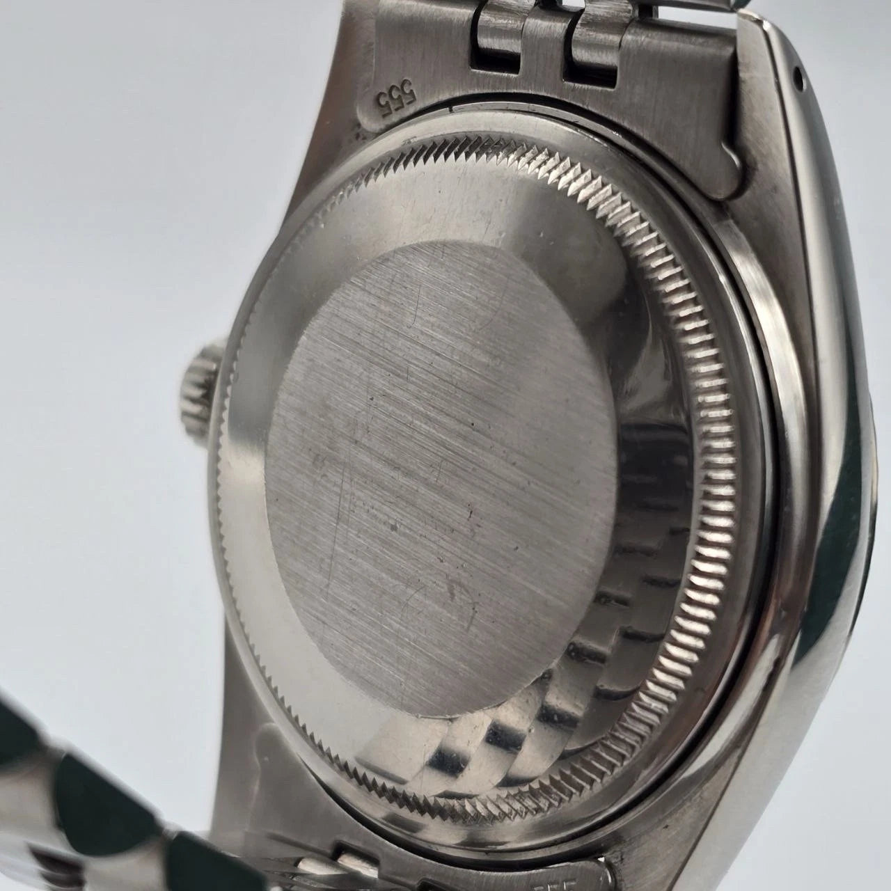 Rolex Datejust 36mm Oyster Perpetual 18k White Gold Steel Silver Dial 16014