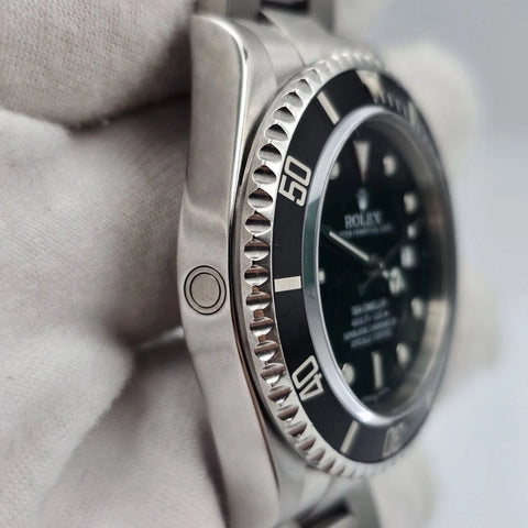 2006 Rolex Sea-Dweller Stainless Steel Black Dial 40mm Watch 16600