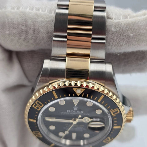 PAPERS 2021 Rolex Sea-Dweller 43mm Two-Tone Yellow Gold 126603 Black Dial BOX