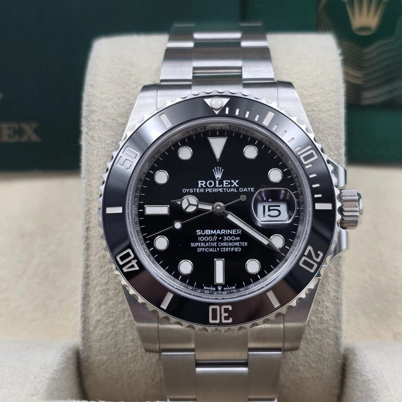2022 PAPERS Rolex Submariner Date 41mm Black Ceramic 126610LN Watch BOX
