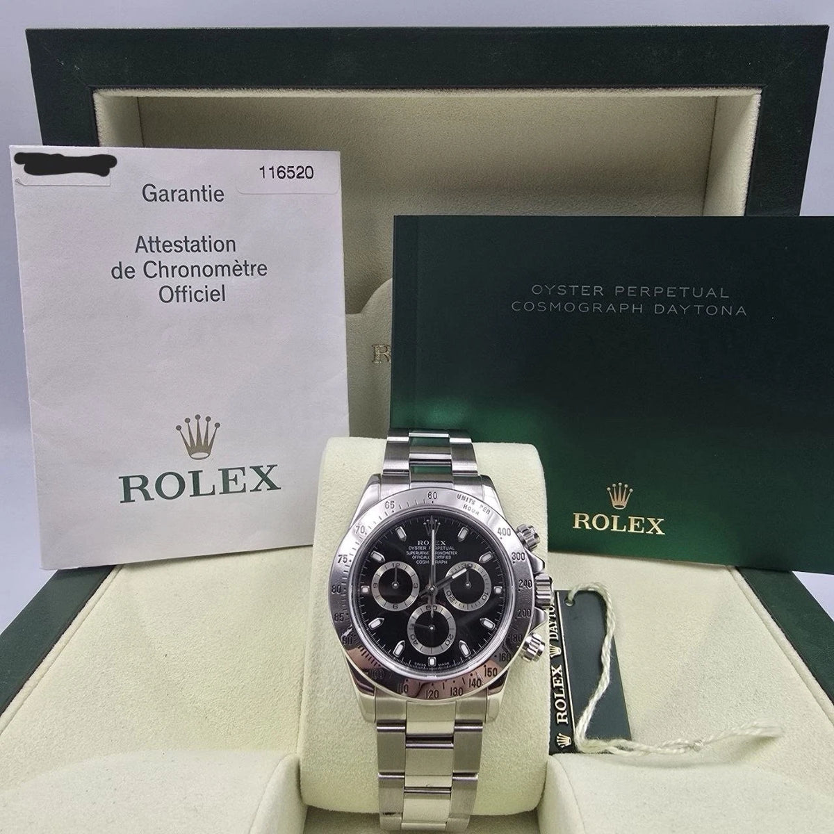 Rolex Cosmograph Daytona 116520 Black Dial