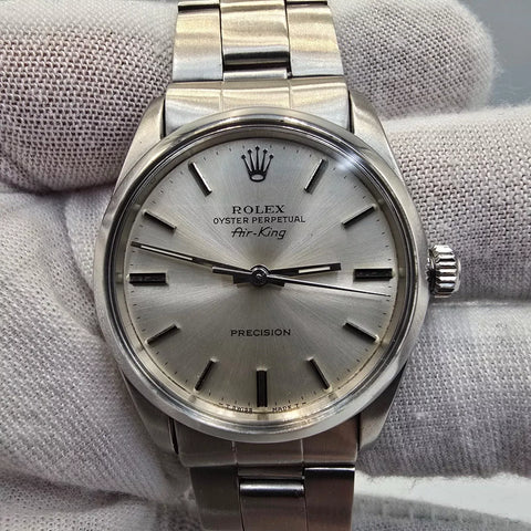 Rolex Air King Precision 5500 Steel Oyster Automatic 34mm Watch