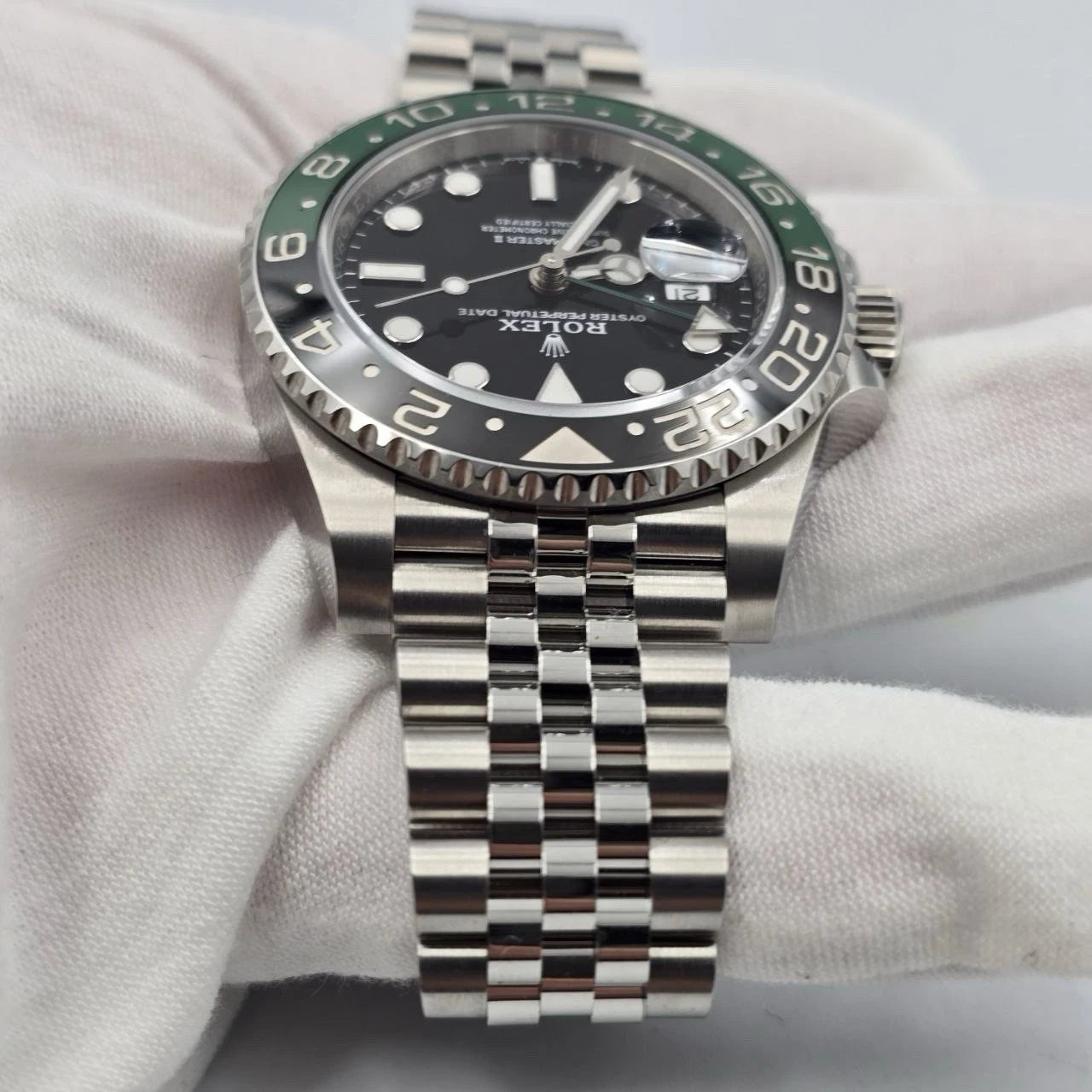2026 NEW Rolex GMT-Master II Sprite Green Black Jubilee Steel 126720VTNR UNWORN