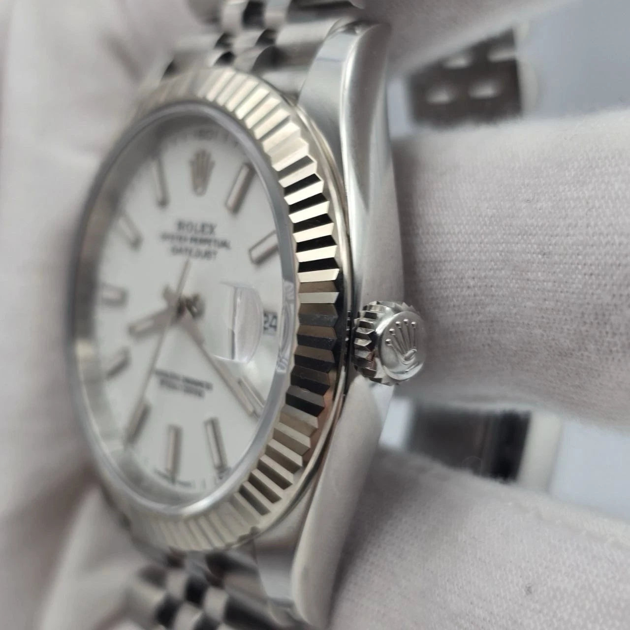2026 PAPERS Rolex Datejust 41mm Steel Jubilee White Stick Dial 126334 BOX