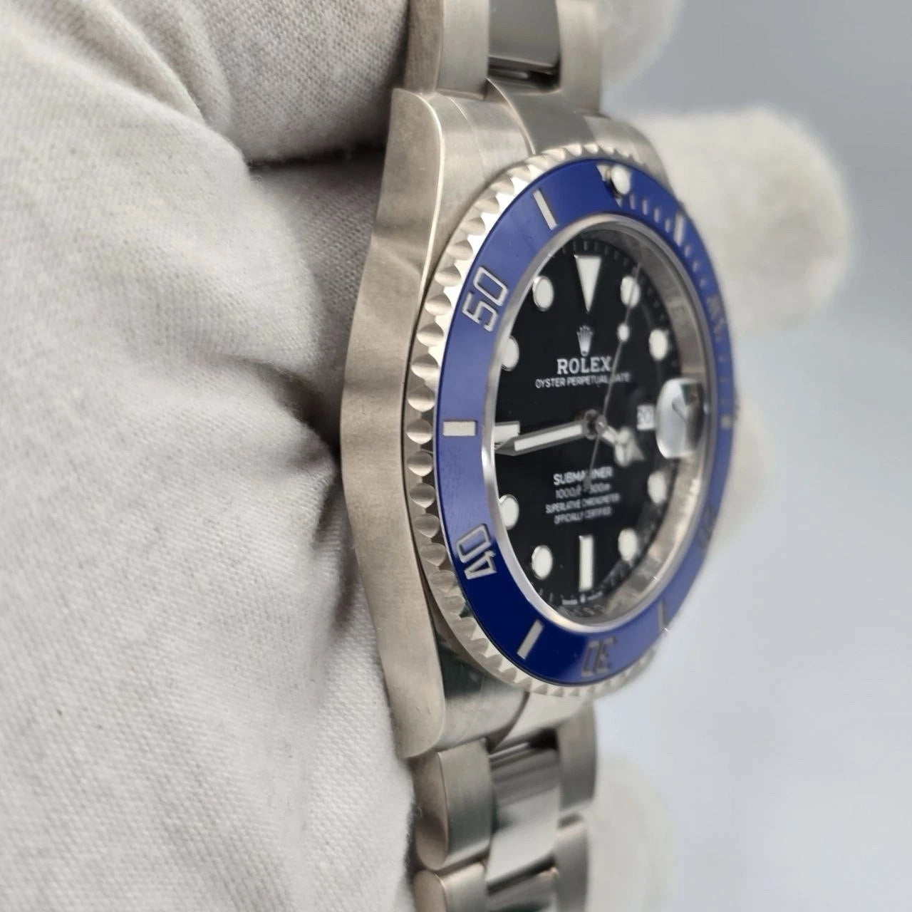 2021 PAPERS Rolex 126619LB Submariner Blue Cookie Monster Gold 41mm Watch BOX