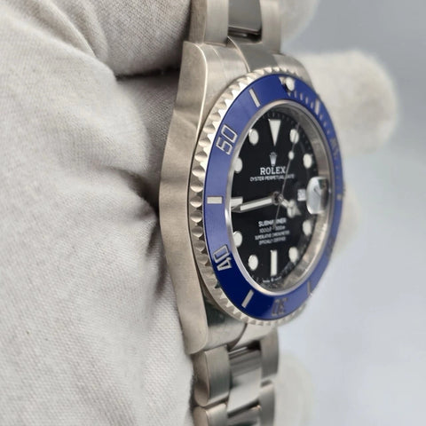 2021 PAPERS Rolex 126619LB Submariner Blue Cookie Monster Gold 41mm Watch BOX