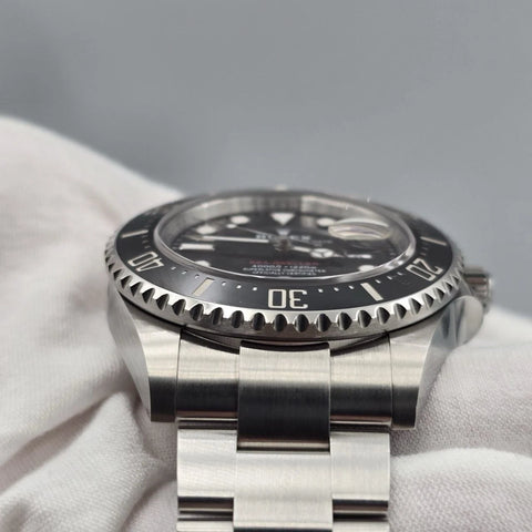 2023 PAPERS Rolex Sea-Dweller Black Red Letters Stainless Steel 43mm 126600 BOX