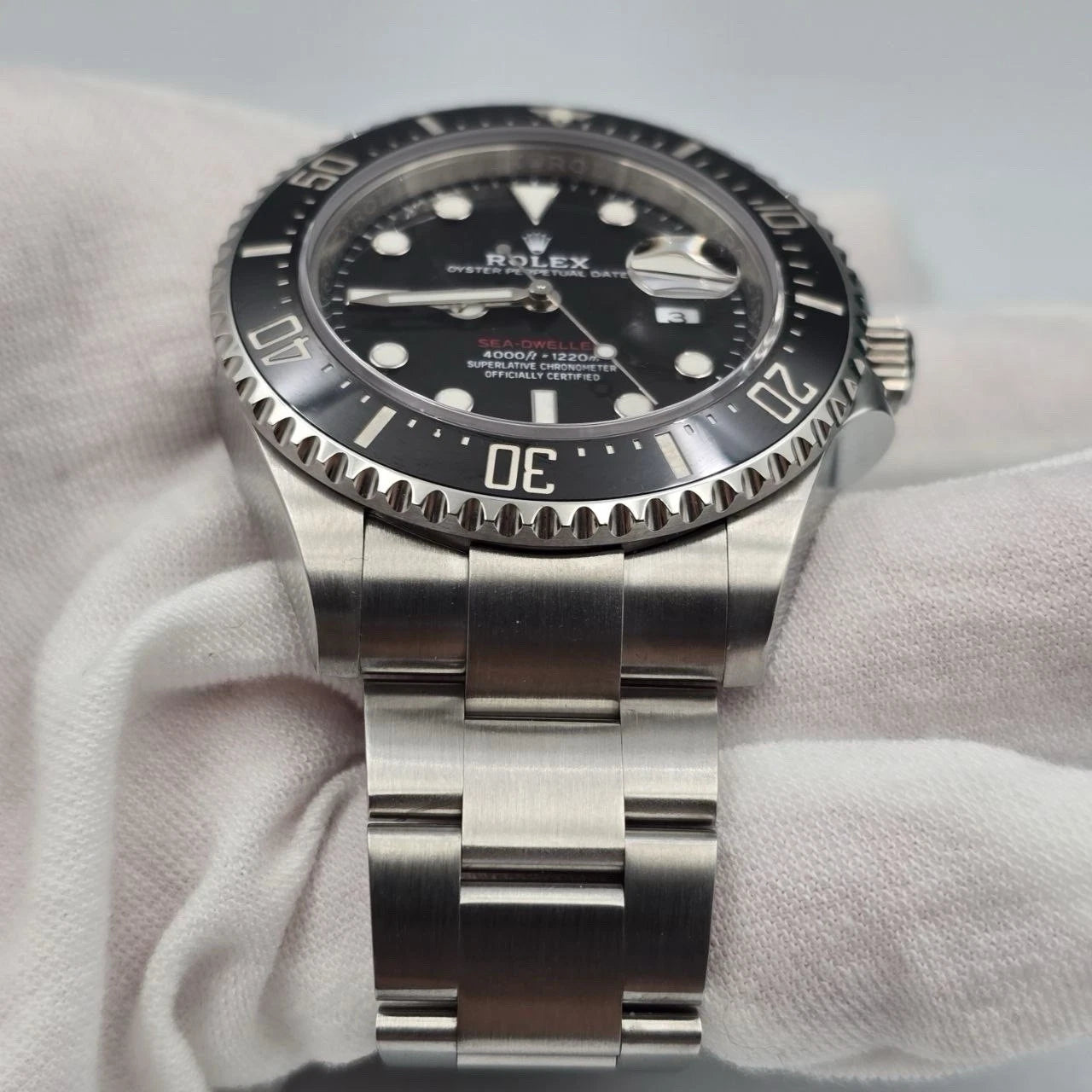 2025 PAPERS Rolex Sea-Dweller Black Red Letters Stainless Steel 43mm 126600 BOX