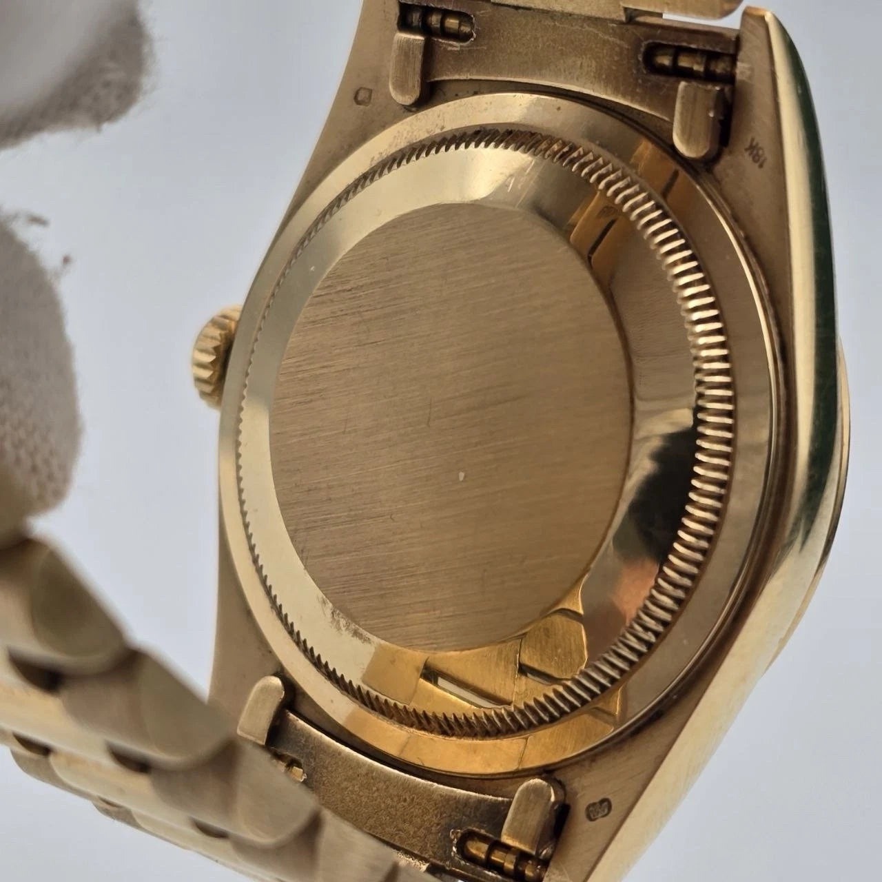 Rolex Day-Date 18238 President 18k Gold FACTORY Black Diamond Dial 36mm Watch