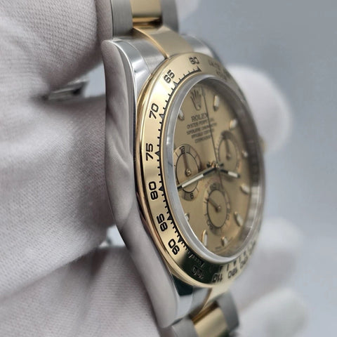 2023 PAPERS Rolex Daytona Champagne Dial 18K Yellow Gold Steel 116503 BOX