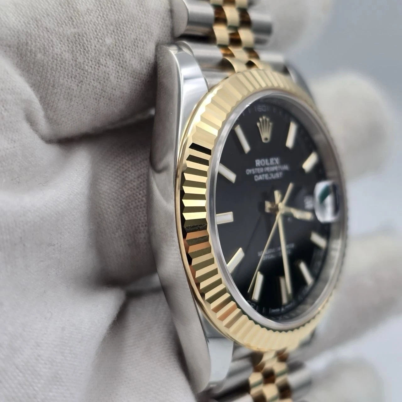 Rolex Datejust 126333 Two Tone Black Dial Jubilee