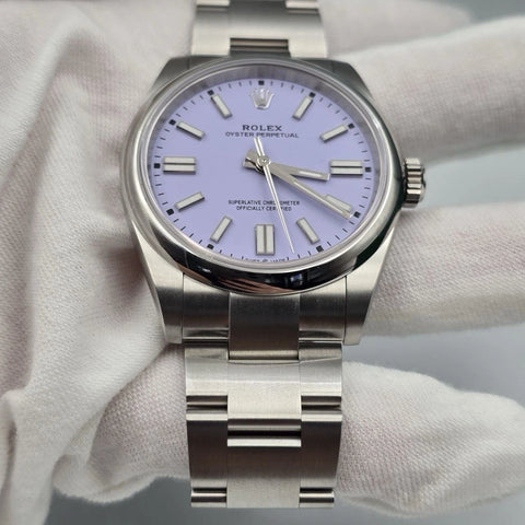 2026 NEW Rolex Oyster Perpetual Stainless Steel 41mm Lavender Dial 134300 UNWORN