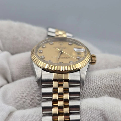 Rolex Datejust Midsize 68273 Champagne Diamond 4