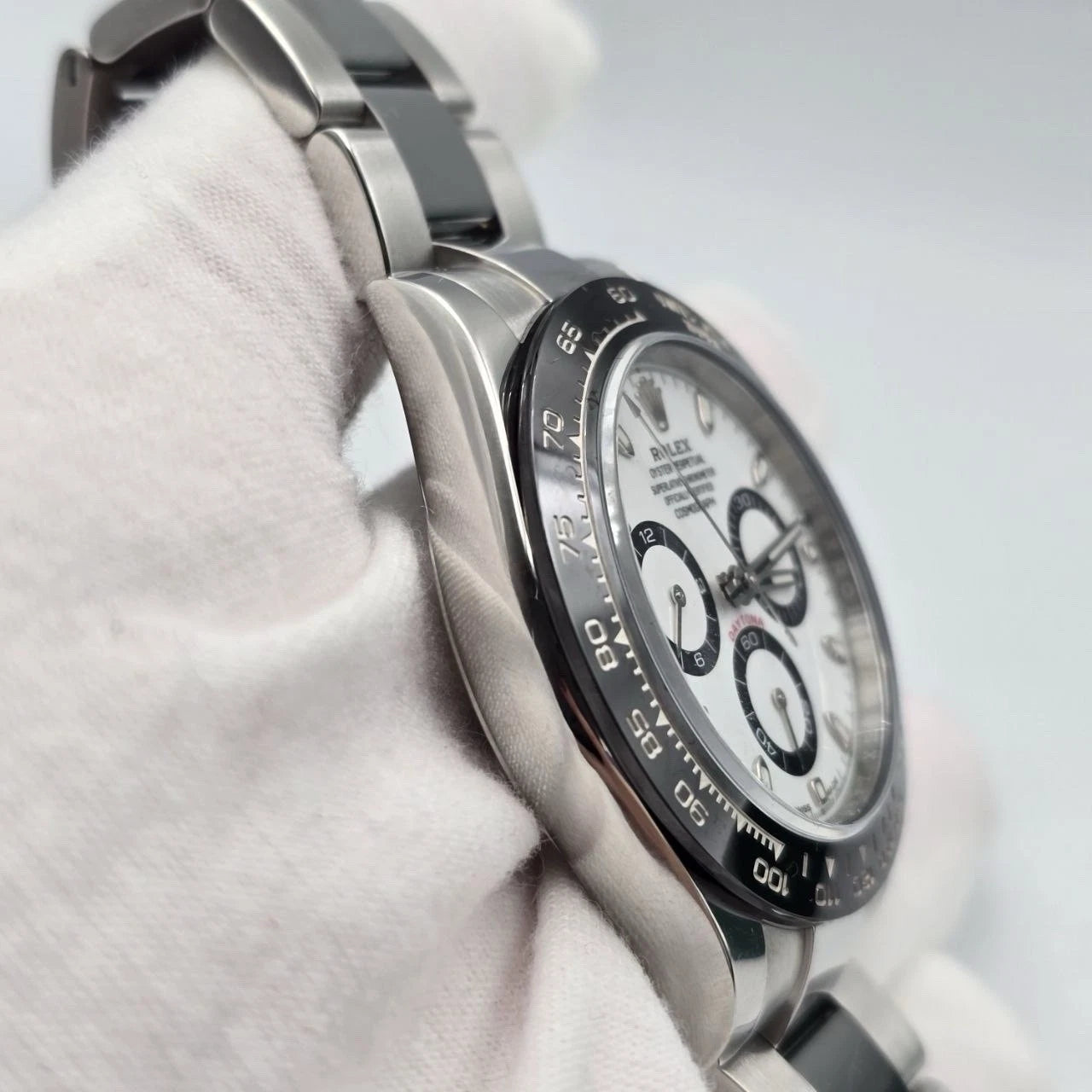 2023 PAPERS Rolex Daytona 116500LN White Dial Panda Ceramic 40mm Steel Watch BOX