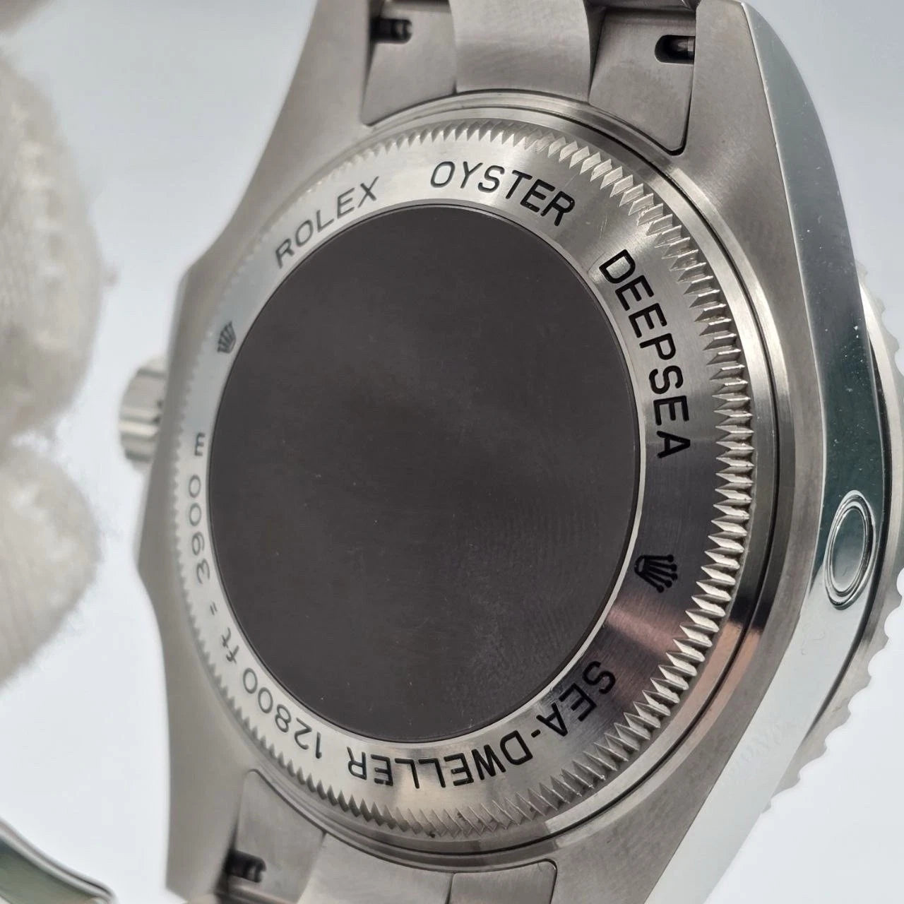 2013 PAPERS Rolex Sea-Dweller Deepsea 44mm Black Ceramic Steel Dive Watch 116660