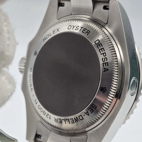 2013 PAPERS Rolex Sea-Dweller Deepsea 44mm Black Ceramic Steel Dive Watch 116660