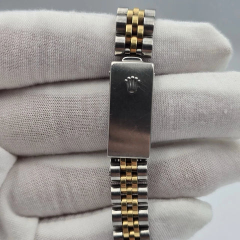 Rolex Datejust 69173 Fluted TT Jubilee Grey Computer Diamond Dial 26mm Watch