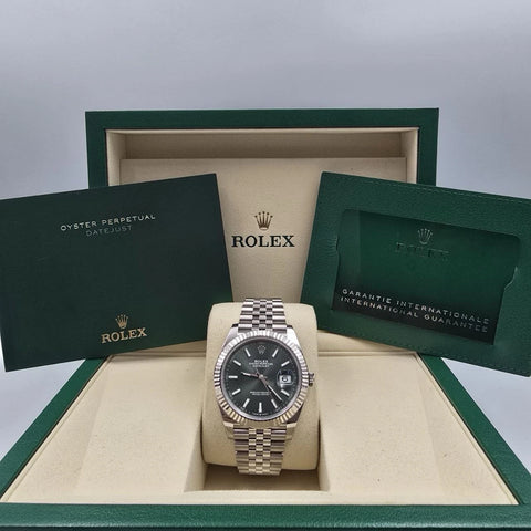 NEW 2025 Datejust 41mm 126334 Mint Green Jubilee Fluted Bezel UNWORN