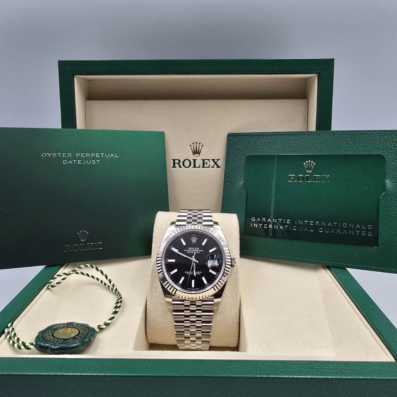 NEW 2025 Rolex Datejust 41mm 126334 Black Jubilee Fluted Bezel UNWORN