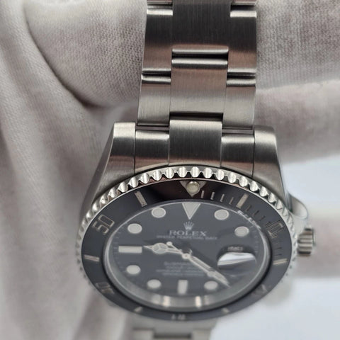 2015 PAPERS Rolex Submariner Date 116610LN Steel Black Ceramic 40mm Watch BOX